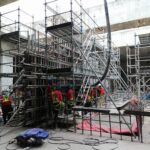 CASTING OF CONCRETE FOR MAIN STAIRCASE STANDWALL