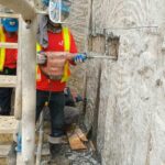 CHIPPING TO EXPOSE COUPLER