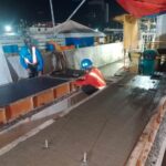 FINISHING WORKS OF PRECAST SLAB CASTING